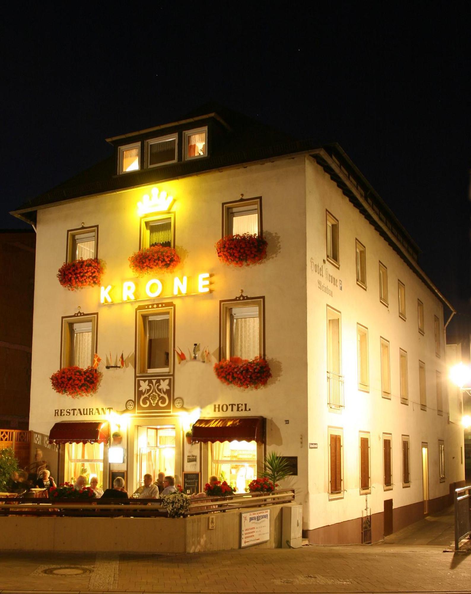 רודסהיים אם ריין Hotel Krone Ruedesheim מראה חיצוני תמונה