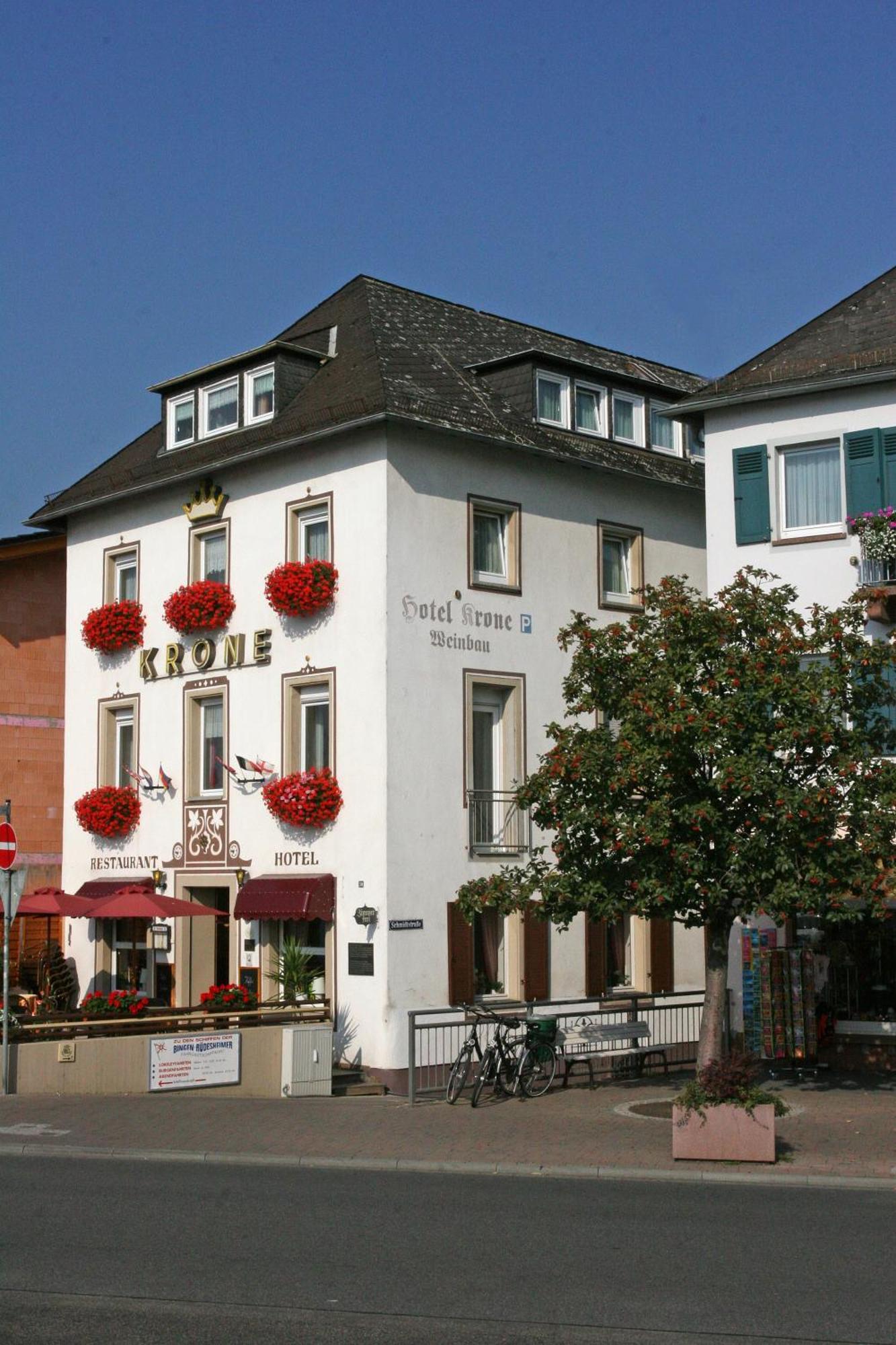 רודסהיים אם ריין Hotel Krone Ruedesheim מראה חיצוני תמונה